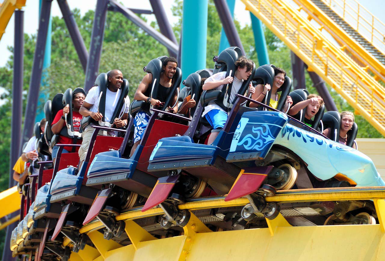 roller coaster compressed air