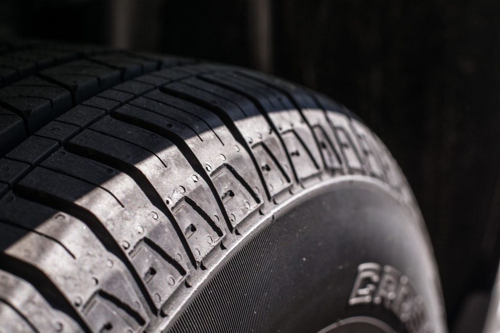 car tire treks up close