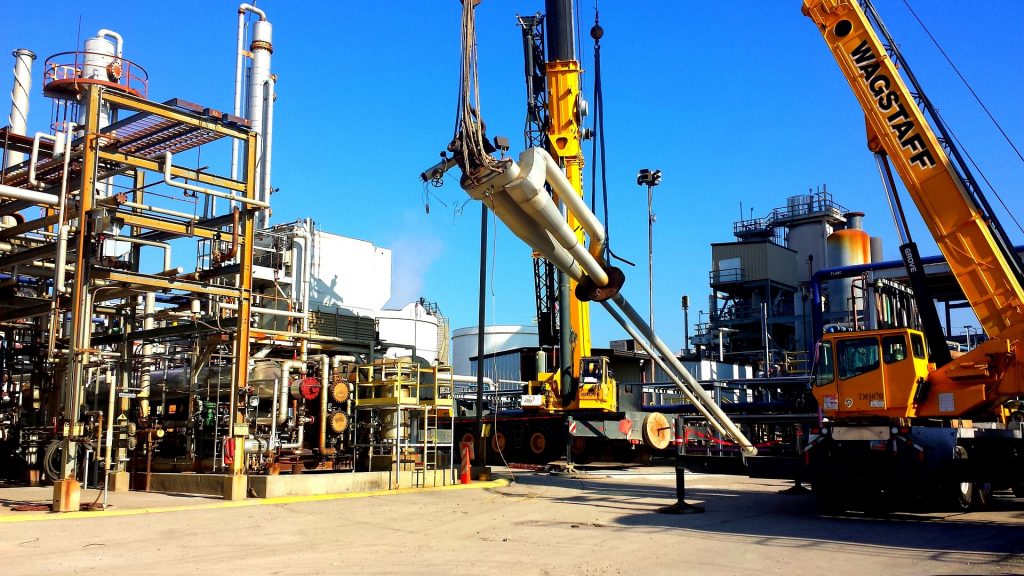 oil rig for nitrogen lifting