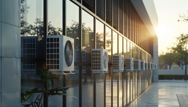 hvac vents on corporate building